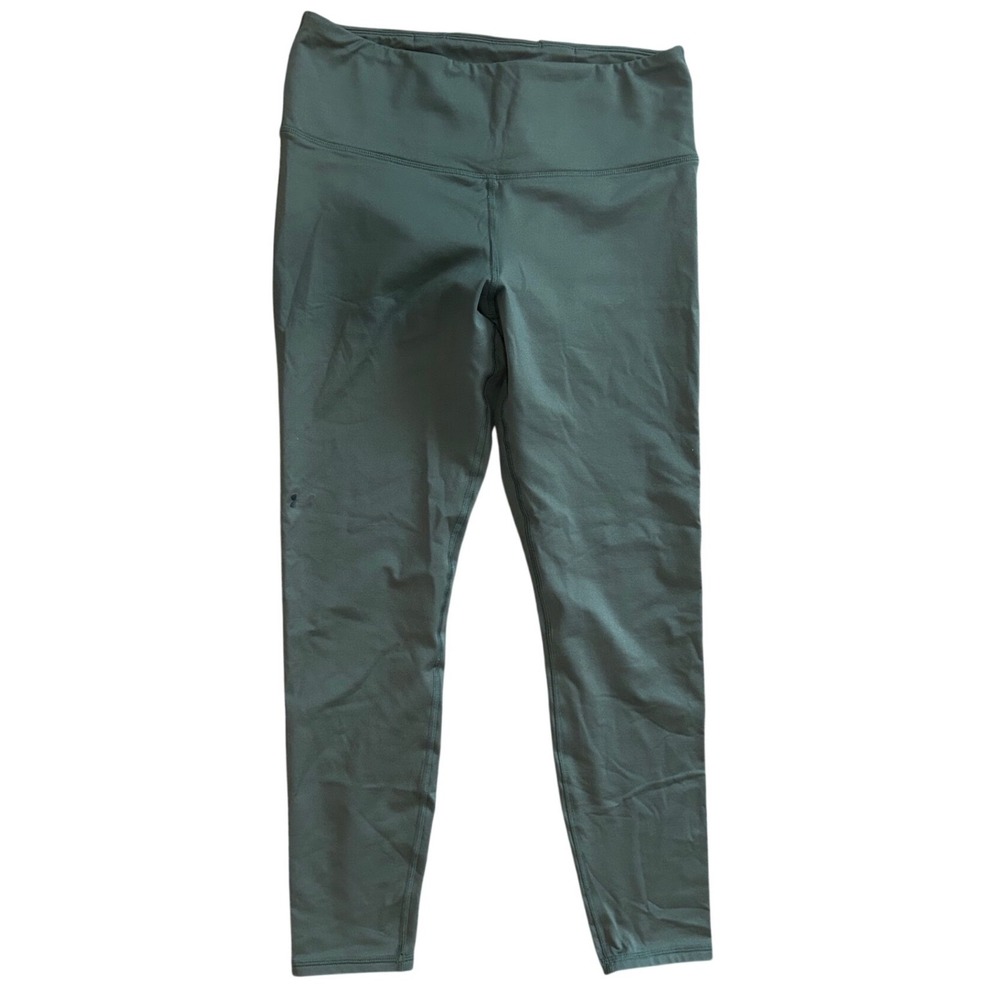 Under Armour ColdGear Compression Leggings Green High Waisted Womens Large LG